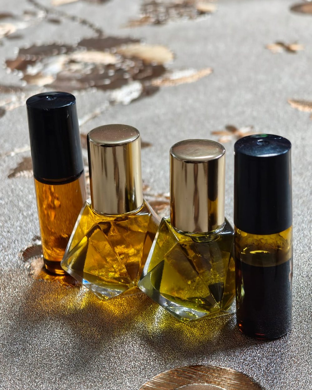 Rawdat Al-Misk pure attar oils in 3 ml, 5 ml and 8 ml bottles